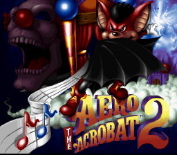 Aero the Acro-Bat 2 Title Screen